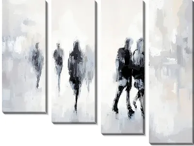 Модульная картина Силуэты №7