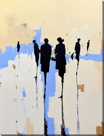 Картина маслом Абстрактные силуэты №37