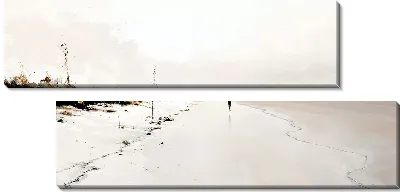 Модульная картина Абстрактные силуэты №42