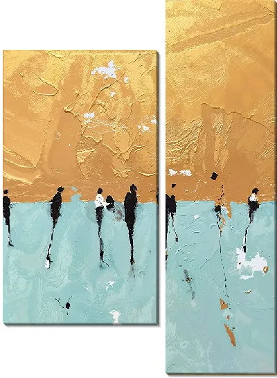 Модульная картина Абстрактные силуэты №46