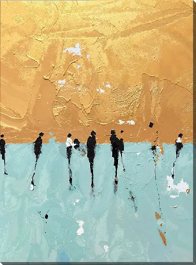 Картина маслом Абстрактные силуэты №46