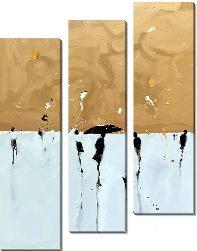 Модульная картина Абстрактные силуэты №48