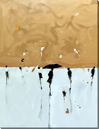 Картина маслом Абстрактные силуэты №48