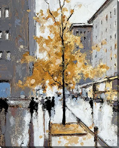 Картина маслом Абстрактные силуэты №49