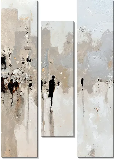Модульная картина Абстрактные силуэты №50