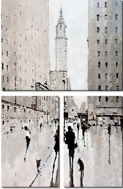 Модульная картина Абстрактные силуэты №51