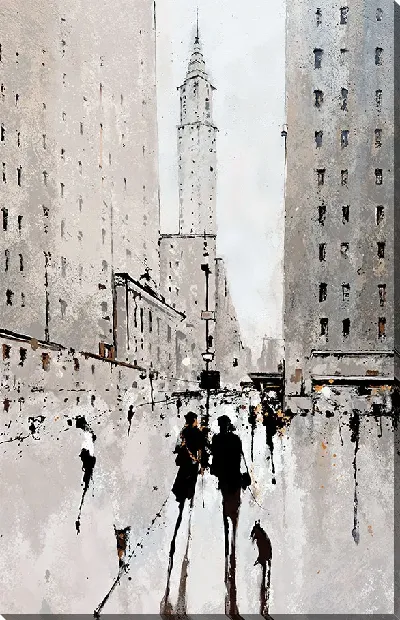 Картина маслом Абстрактные силуэты №51