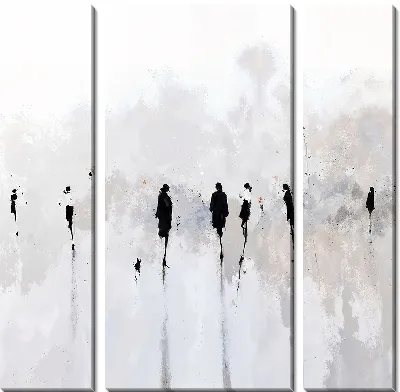 Модульная картина Абстрактные силуэты №53