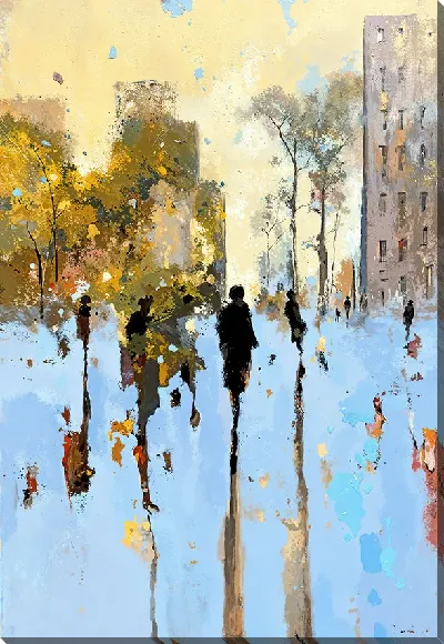 Картина маслом Абстрактные силуэты №54