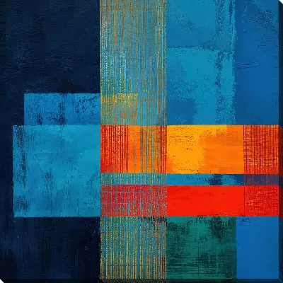 Картина маслом Алая полоса