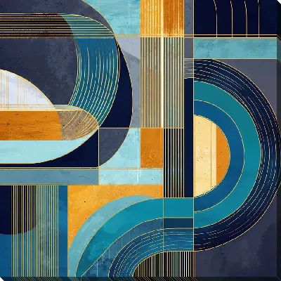 Картина маслом Узор ар деко №5