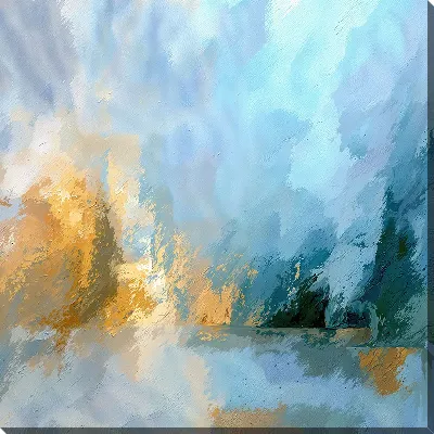 Картина маслом Туманная абстракция №4