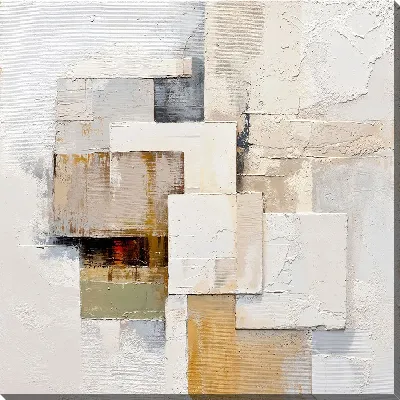 Картина маслом Гипсовая абстракция №78