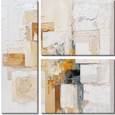 Модульная картина Гипсовая абстракция №79