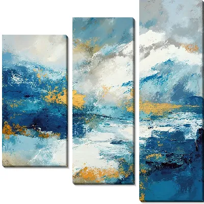 Абстрактная гора с заснеженной вершиной