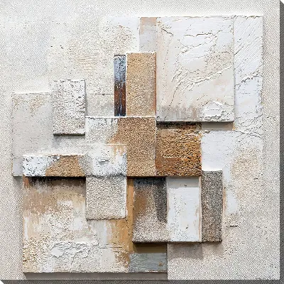 Картина маслом Гипсовая абстракция №80