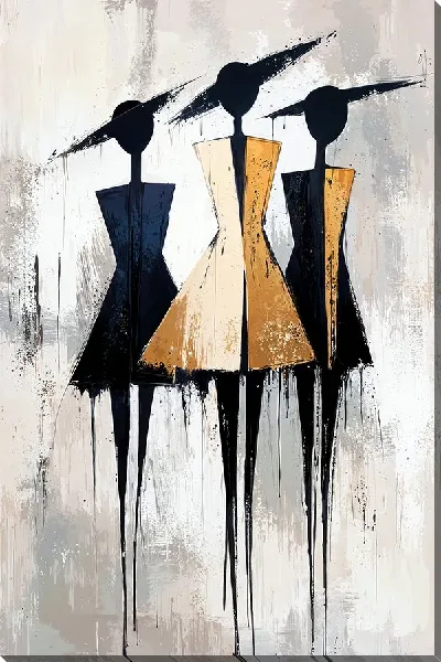 Картина маслом Силуэты людей №20
