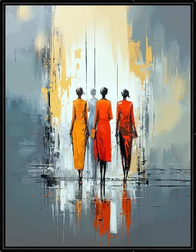 Картина Силуэты людей №22