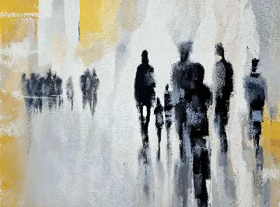 Плакат Силуэты людей №24