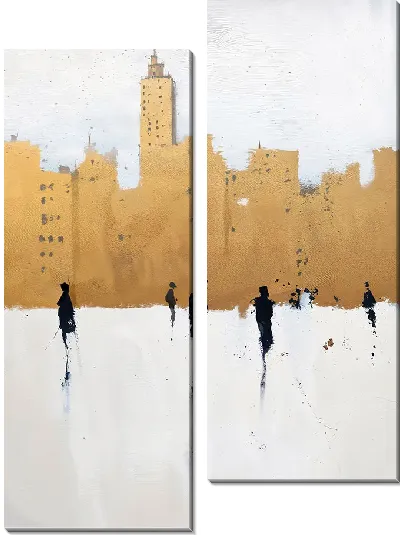 Модульная картина Силуэты людей №26