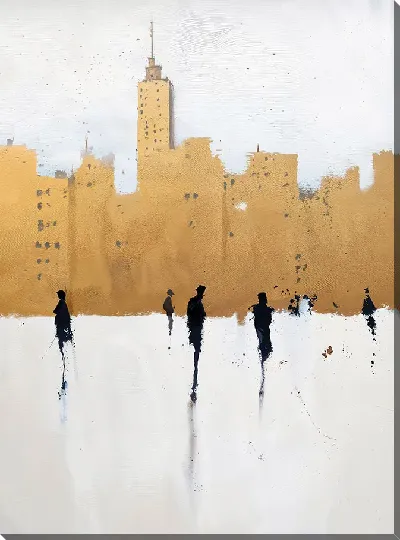 Картина маслом Силуэты людей №26