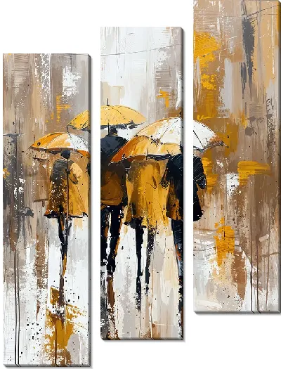 Модульная картина Силуэты людей №27