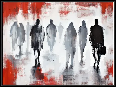 Картина Силуэты людей №32