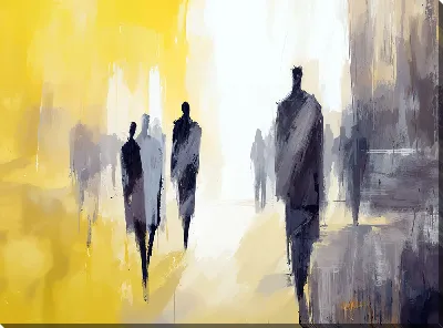 Постер Силуэты людей №33