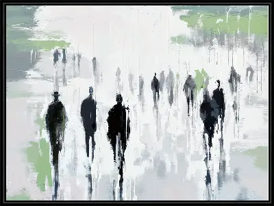 Картина Силуэты людей №36
