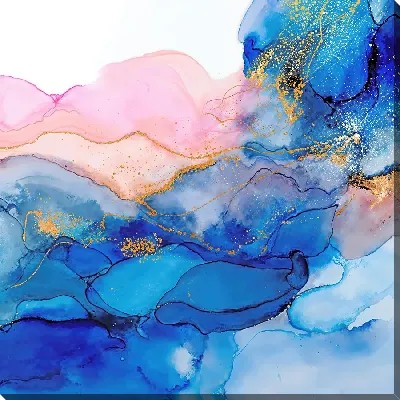 Картина маслом Алкогольные чернила №201