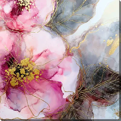 Картина маслом Алкогольные чернила №206