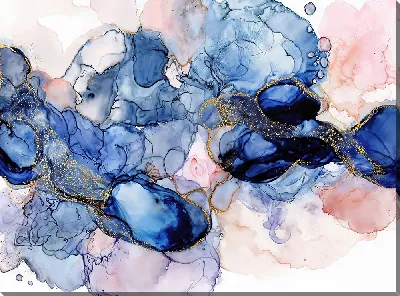 Картина маслом Алкогольные чернила №213