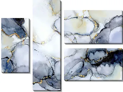 Модульная картина Алкогольные чернила №216