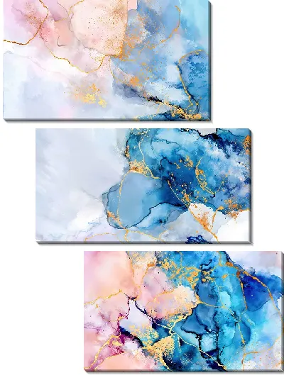 Модульная картина Алкогольные чернила №221