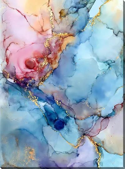 Картина маслом Алкогольные чернила №226