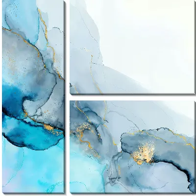 Модульная картина Алкогольные чернила №230