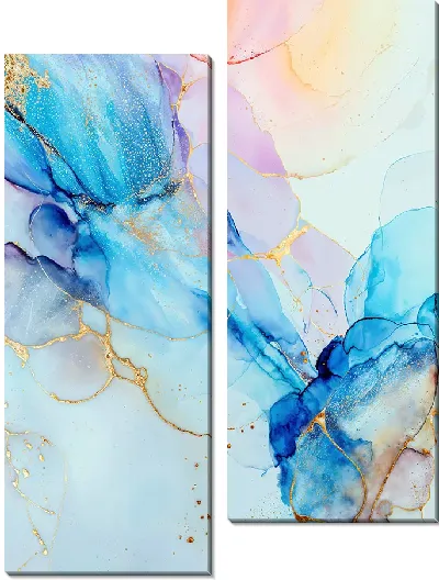 Модульная картина Алкогольные чернила №231