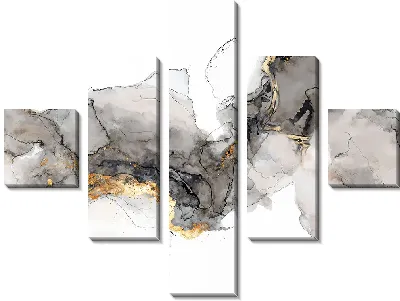 Модульная картина Алкогольные чернила №236