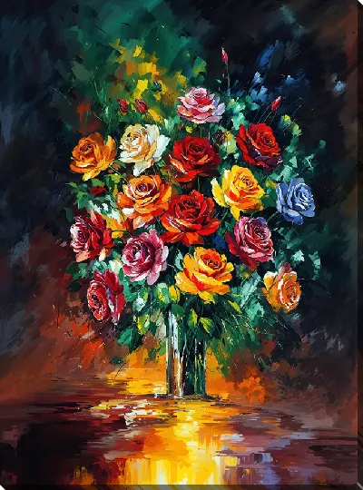 Картина Великолепный букет роз