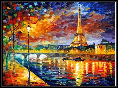 Париж в стиле Афремова