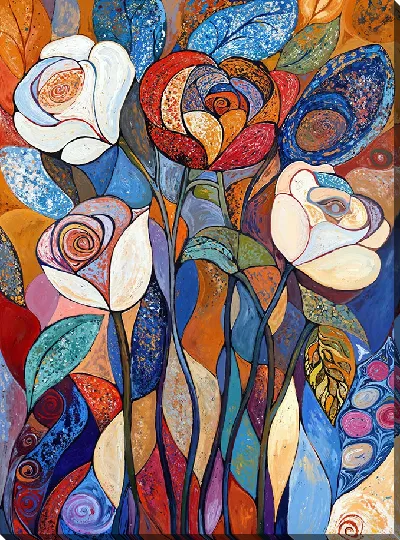 Картина маслом Солнечные цветы №2