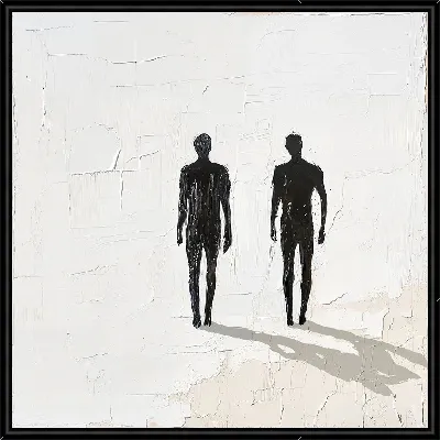 Картина Силуэты людей в арт стиле №16