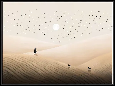 Картина Силуэты теней людей №2