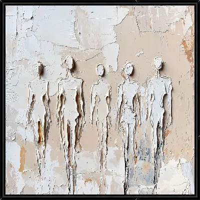 Картина Силуэты теней людей №5