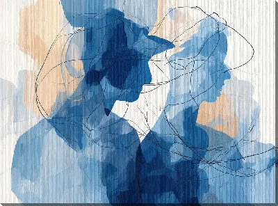 Картина маслом Силуэты теней людей №11