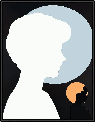 Картина Силуэты теней людей №16