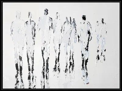 Силуэты теней людей №18