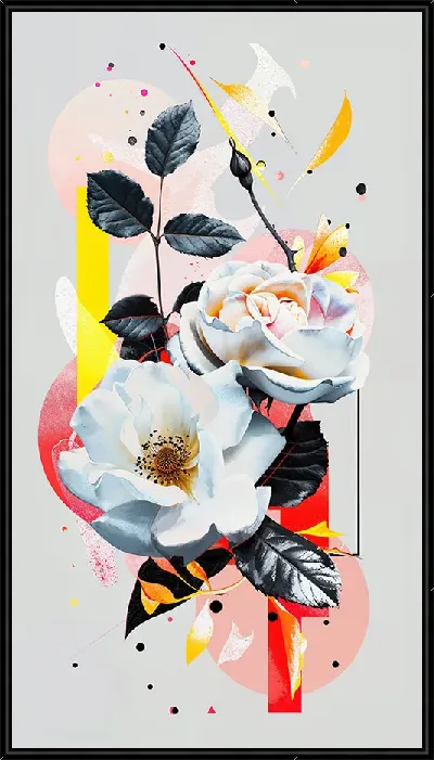 Картина Белые розы №20