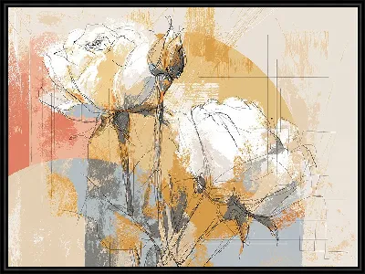 Картина Белые розы №21