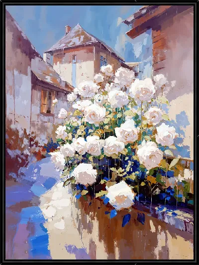 Картина Белые розы №23